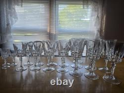 Crystal wine glasses