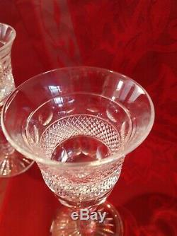 Cumbria Crystal Glass 5 Wine Goblets'grasmere' glasses antique 15 cm tall 7 cm