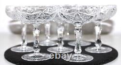 Cut Crystal Liquor Cordial Glasses SET 7 3.5 inch tall Vintage