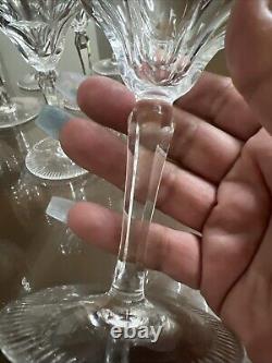 Cut Crystal Wine Glasses 24% Lead crystal 6 3/4x 3 3/4-Set of 10