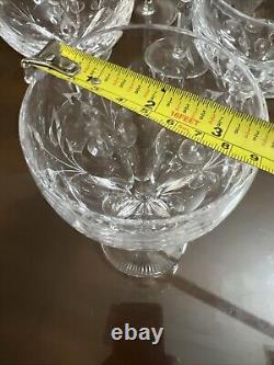 Cut Crystal Wine Glasses 24% Lead crystal 6 3/4x 3 3/4-Set of 10