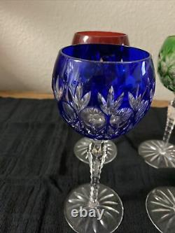 Cut To Clear Wine Hock Crystal Legends By Godiner Dynasty Pattern Set of Four