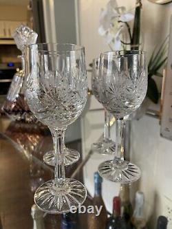 Cut crystal wine glasses set of 4