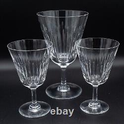 DAMAGE Baccarat Crystal Orleans 1 Water Goblet 2 Small Wine Glasses FREE SHIP