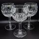 DAMAGED Waterford Crystal Colleen Tall Oversized Wine Glasses 7 1/2 H Set of 3
