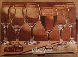 Da Vinci Set Of 6 Water Goblets Wine Champagne Glasses