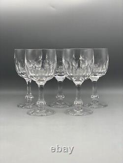 Daum France Chinon Crystal Wine Glasses Set of 5