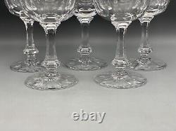 Daum France Chinon Crystal Wine Glasses Set of 5