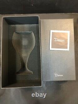 Daum Pate De Verre Pastel Grape Motif Large Wine Glass Mint withBox 4 Available