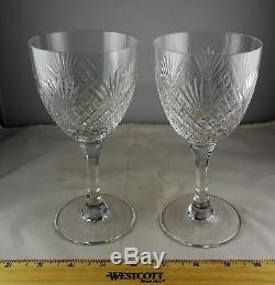 Dealer Lot 6 Pieces Cut Crystal Stemware Goblets, Wines, Waters