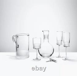 Diamond Point Wine Glasses In Crystal Glass