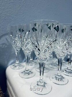 Dublin Shannon Crystal by Godinger Wine Water Glasses 12 Piece Set 9oz With Box