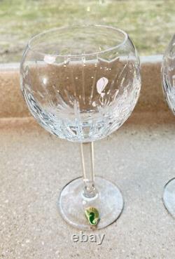 E1715 Waterford Oversized Balloon Crystal Wine Glasses Set of 2