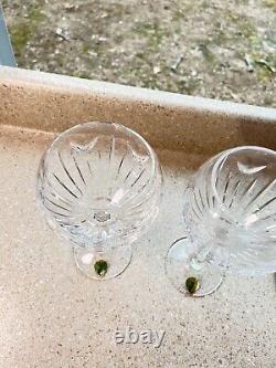 E1715 Waterford Oversized Balloon Crystal Wine Glasses Set of 2