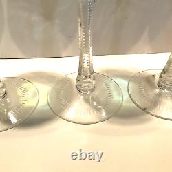 ECHT BLEIKRISTALL 4 Color Wine Or Electi Crystal Wine Glasses RARE