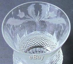 EDINBURGH CRYSTAL THISTLE PATTERN 4 OLD FASHIONED GLASSES VINTAGE (Ref5725)