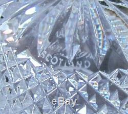 EDINBURGH CRYSTAL THISTLE PATTERN 4 OLD FASHIONED GLASSES VINTAGE (Ref5725)