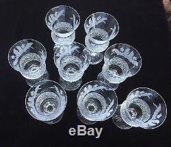 EDINBURGH CRYSTAL Thistle wine glasses, Made in Scotland