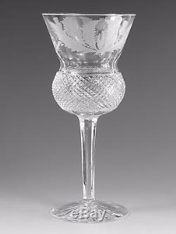 EDINBURGH Crystal THISTLE Cut Hock Wine Glass / Glasses 6 5/8 (1st)