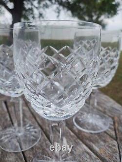 EXCELLENT SET OF 5 WATERFORD CRYSTAL COMERAGH Water/Wine Goblets 7 IRELAND