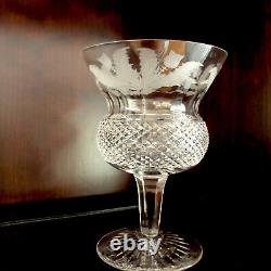 Edinburgh Crystal Scotland Thistle Pattern Wine Glasses 5 High 3.5 W Set 8pc