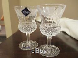 Edinburgh Crystal THISTLE Caret Wine Goblets Set of 2 New withSticker 4.5 Tall