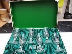 Edinburgh Crystal The Continental Collection 6 Lead Crystal Wine Glasses