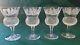 Edinburgh Crystal Thistle Claret Wine Glasses SIGNED 4 1/2 Set of 4