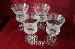 Edinburgh Crystal Thistle Pattern 4 x Small Wine Glasses signed