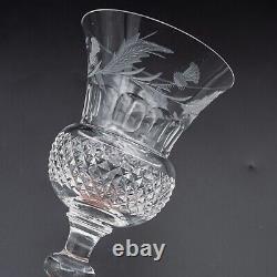 Edinburgh Crystal Thistle White Wine Glasses Pair-UNSIGNED 5 1/4 FREE SHIP