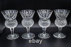 Edinburgh Crystal Thistle White Wine Glasses SIGNED 5 Set of 4