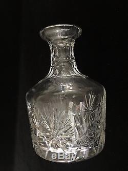 Edinburgh Crystal Wine Decanter with Stopper, Made in Scotland, 8 1/2 T x 5 W