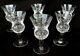 Edinburgh Thistle Cordial Glasses Liquor Wine Glasses Set Of 6