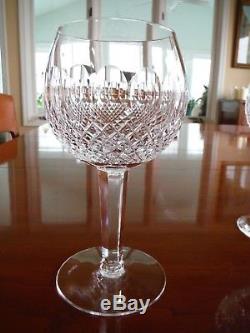Eight (8) Waterford Crystal Colleen Water Or Red Wine Goblets- 8 Mint