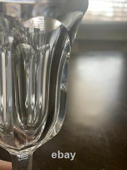 Elegant Baccarat Crystal Malmaison Set of 5 Cut Crystal Wine Glasses