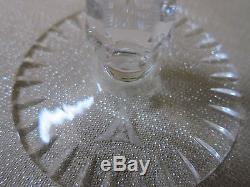 Elegant Rare Vintage Anna Hutte Six Cut to Clear Crystal Wine Glasses Goblets