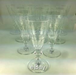 Elegant Set of Ten (10) William Yeoward Bunny Crystal Water/Wine Goblets
