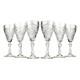 Elegant and Modern Russian Cut Crystal Wine Glasses 7oz, 200ml, Set of 6