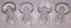 Exquisite Signed Set Of 4 Waterford Crystal Galtee Cut 4 Port Wine Glasses