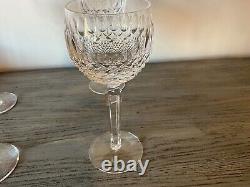 Exquisite Vintage Set Of 4 Waterford Crystal Colleen 7 3/8 Wine Hock Glasses