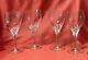 Extremely Rare- Set Of Four Crystal Hoya Metaphore Thumbprint Red Wine Glasses