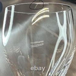 Extremely Rare- Set Of Four Crystal Hoya Metaphore Thumbprint Red Wine Glasses