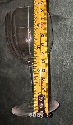 FIVE (5) Baccarat Montaigne Optic 4.75 Wine Water Glass Claret