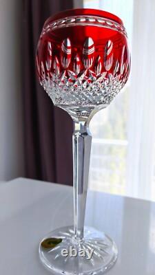 FREE SHIPPING 4 WATERFORD CRYSTAL CLARENDON Wine Goblet Multicolor high-purity