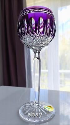 FREE SHIPPING 4 WATERFORD CRYSTAL CLARENDON Wine Goblet Multicolor high-purity