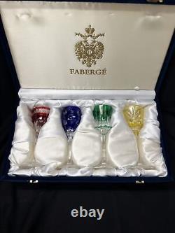 Faberge' Dining I Vintage Faberge' Crystal Xenia Hock Wine Glasses Set Of 4