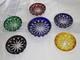 Faberge Imperial Crystal Wine Bottle and Glass Coaster Collection