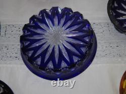 Faberge Imperial Crystal Wine Bottle and Glass Coaster Collection