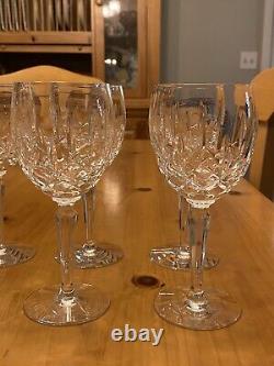 Fabulous Vintage Set of 8 Gorham Lady Anne West Germany Wine Crystal Glasses