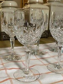 Fabulous Vintage Set of 8 Gorham Lady Anne West Germany Wine Crystal Glasses